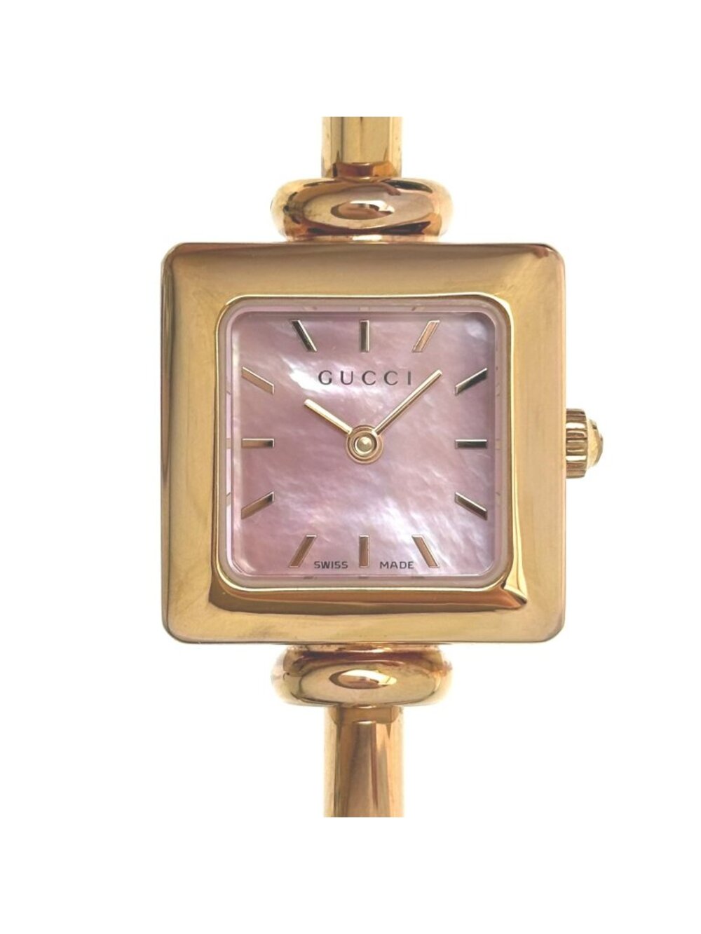 Gucci Watch Pink Shell Dial Quartz